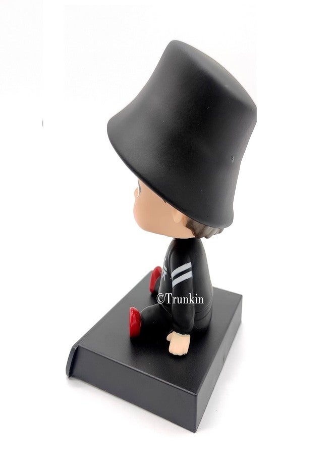 Trunkin BTS Kpop Singers Jungkook Bobblehead Action Figure | Korean Singer Bobble Head Car Table Desk Accessory - Image 4